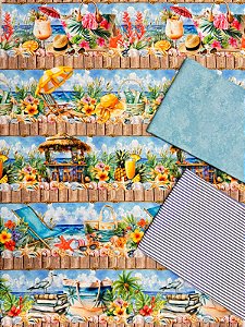 Kit BR398 Barrado Encantos do Mar