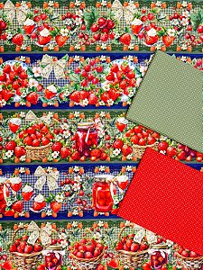 Kit BR400 Barrado Morangos Silvestres