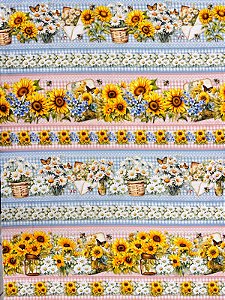 BR401 Barrado Margaridas Girassóis