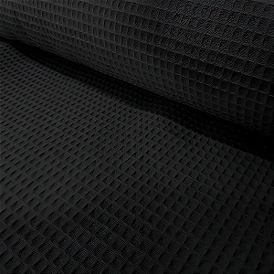 Tecido Favo Algodão - Preto