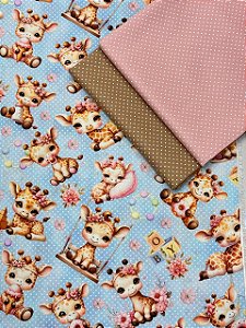 Kit TC203 Tricoline Girafinhas