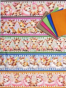 Kit BR408 Barrado Girafinhas