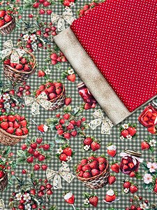 Kit TC205 Tricoline Cesta de Morangos