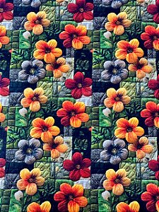 TC210 Tricoline Flores 3D