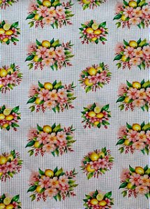 TC214 Tricoline Flores e Limão