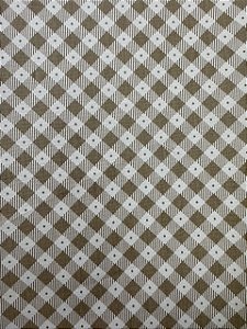 Tricoline Xadrez Diagonal Bege