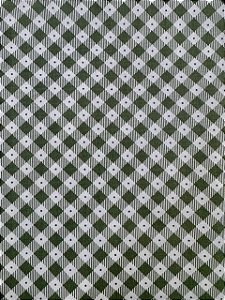 Tricoline Xadrez Diagonal Verde Musgo
