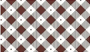 Tricoline Xadrez Diagonal Marrom Café