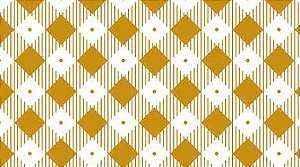 Tricoline Xadrez Diagonal Amarelo Ouro