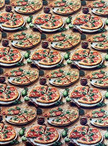Coleção Itália Mia - TC240 Tricoline Pizza Napolitana