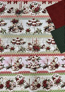 Kit BR439 Barrado Natal em Porcelana