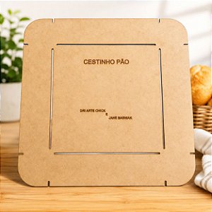 Molde Cestinho Pão em MDF