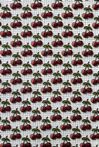 TC267 Tricoline Coleção Frutas Cereja