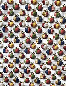 TC269 Tricoline Coleção Frutas Maçãs
