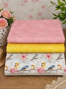 Kit TC298 Encanto dos Pássaros Rosa