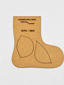 Coleção Viva o Natal - Molde Bota / Meia