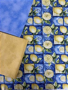 Kit TC314 Tricoline Coleção Lemon - Limão Patchwork