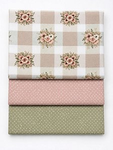 R13 - Kit TC324 Tricoline Coleção Cookies Girls - Floral