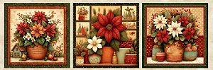 S18 - Painel Almofada Flores Natalinas