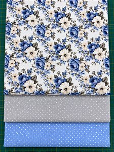 V07 - Kit TC280 Tricoline Bloomy Floral Menor