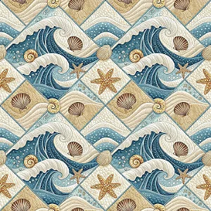TC331 - Tricoline Coleção Oceano - Ondas do Mar