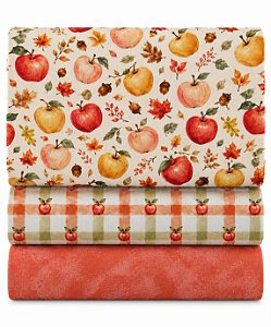 F04 - Kit TC348 - Tricoline Coleção New Apple Maçãs