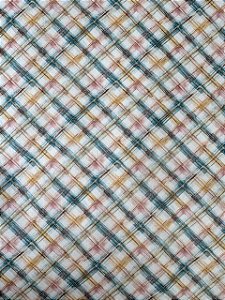 TC377 Tricoline Pastel Flores Tartan