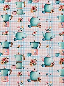 TC380 Tricoline Pastel Kitchen Cafeteiras