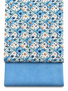 Kit TC384 - Tricoline Coleção Oceano - Ancoras