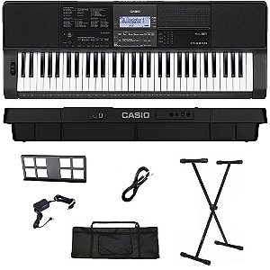 Kit Teclado Musical Casio CT-X800 USB 61 teclas - A3 Instrumentos Musical