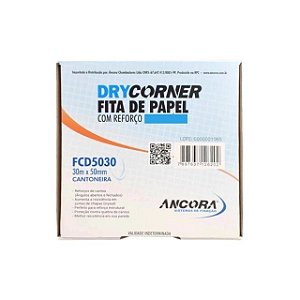 Fita de Papel com Reforço 30 m x 50mm - Ancora
