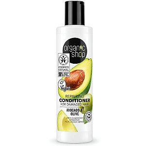 Condicionador para Reconstrução Capilar Vegano - Abacate e Oliva Organic Shop (280 ml)