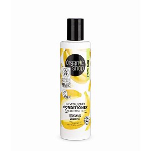 Condicionador para Cabelo Quebradiço Vegano - Banana e Jasmin Organic Shop (280 ml)