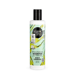 Shampoo Antiqueda Fortalecedor Vegano - Capim Limão e Algas Organic Shop (280 ml)