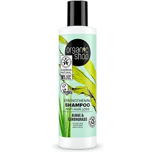 Shampoo Antiqueda Fortalecedor Vegano - Capim Limão e Algas Organic Shop (280 ml)