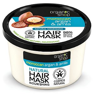 Máscara de Nutrição Capilar - Óleo de Argan e Amla Organic Shop (250 ml)