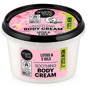 Creme Hidratante Corporal - Lótus e 5 Óleos Organic Shop (250 ml)
