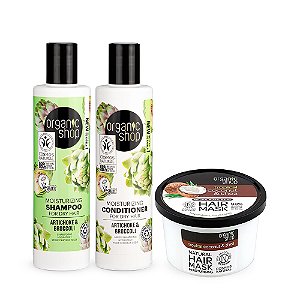 Kit Essencial Hidratação Cabelo Seco Organic Shop