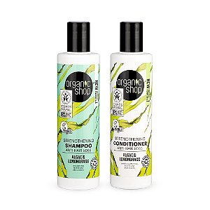 Kit shampoo e Condicionador Antiqueda Organic Shop