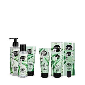 Kit Facial Fundamental com Serum Organic Shop - Aloe Vera + Abacate