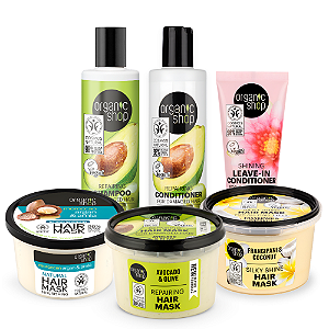 Kit Cronograma Capilar Premium Organic Shop