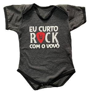 Body Infantil – Eu curto Rock com o Vovô