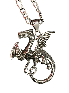 Colar Dragão - Aço Inoxidável