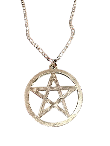 Colar de Pentagrama – Aço Inoxidável