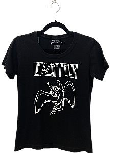 Camiseta Feminina Led Zeppelin – Icarus Silhueta.
