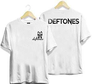 Camiseta Branca DEFTONES - frente e costas
