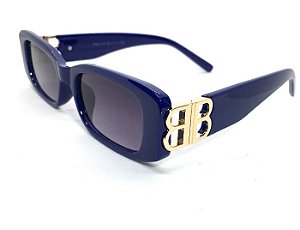 Óculos  BB Retangular - Azul Bic Retro