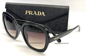Prada PR16US - Quadrado Preto - Óculos de Sol