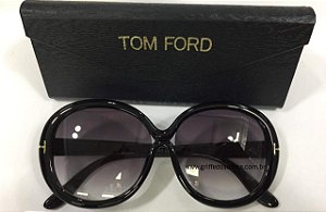Óculos de Sol Tom Ford Redondo Preto FT038801 GISELLA