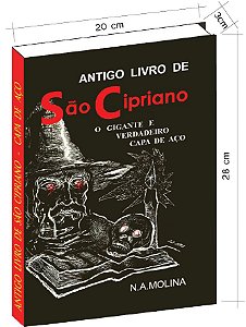 Antigo livro de São Cipriano, o Gigante e verdadeiro Capa de Aço